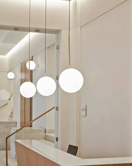 Modern Glass Pendant Lamp with Adjustable Height and Gold Finish – Cozy Kitchen Pendant Lighting 3