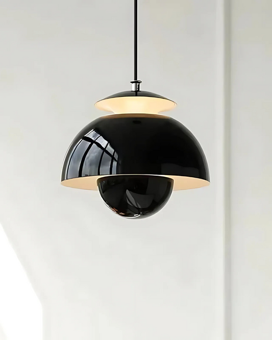 Minimalist Pendant Light for Kitchen Island – 24cm White Steel & Aluminum 6