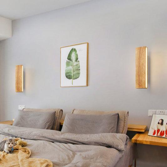 Minimalist Wooden LED Wall Sconce – Energy Efficient Wall Lamp for Modern Spaces 6