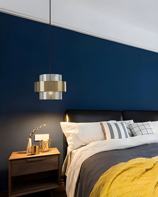 Industrial Glass Pendant Lamp with Adjustable Height for Kitchen and Dining Lighting 3