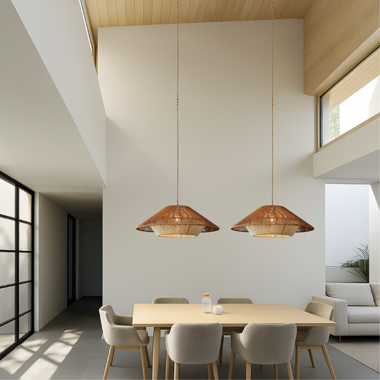 Bambora | Pendant Light – Handwoven Bamboo Shade for Kitchen Pendant Lighting 6