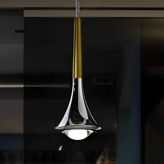 Black Scandinavian Drop Pendant Light - Modern LED Hanging Light for Kitchen or Living Room 4
