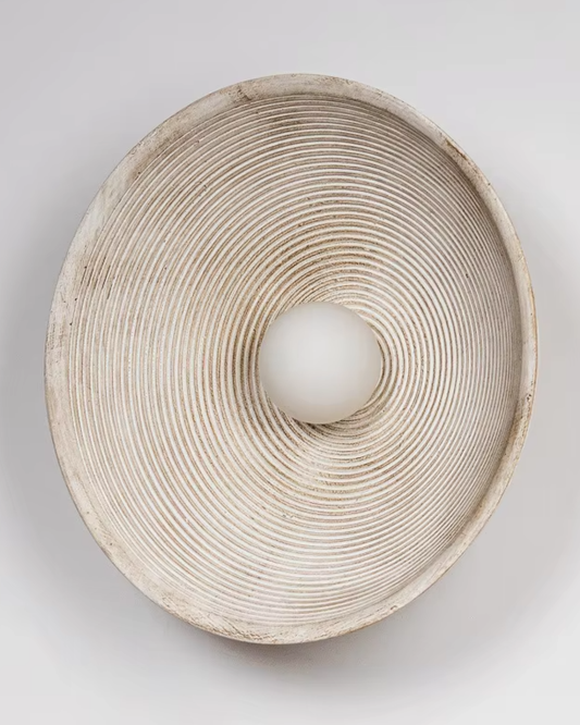 Sculptural Wall Lamp in Natural Resin – 27cm Modern Wall Sconce Lighting 6