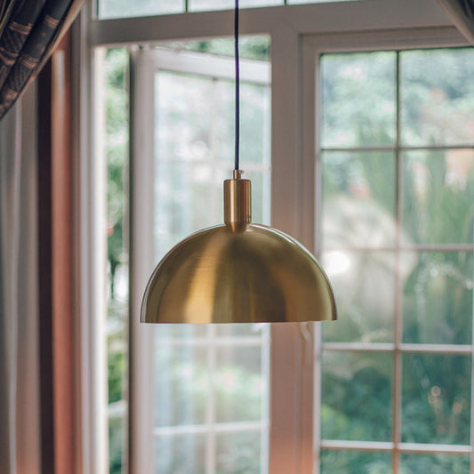 Mid Century Modern Pendant Light – Adjustable Brass Hanging Lamp for Kitchen Island 2