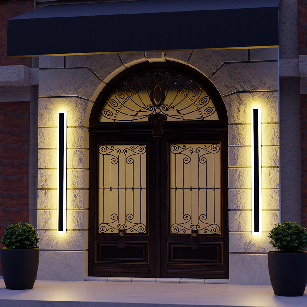 Modern IP65 Waterproof Outdoor Wall Light – Dark Steel Garden & Exterior Illumination 5