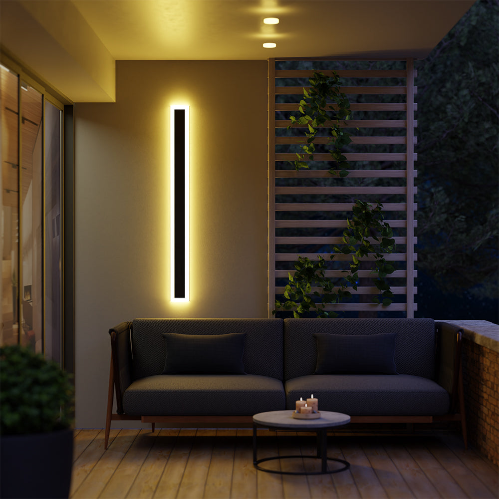 Modern IP65 Waterproof Outdoor Wall Light – Dark Steel Garden & Exterior Illumination 7