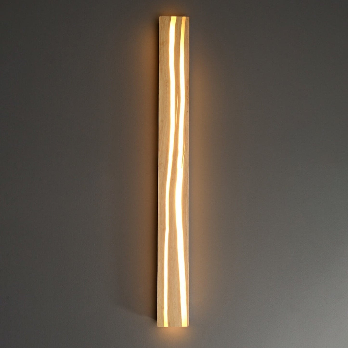 Modern Japanese Solid Wood LED Wall Sconce - Minimalist Bathroom Wall Lights 3