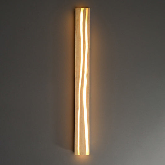 Modern Japanese Solid Wood LED Wall Sconce - Minimalist Bathroom Wall Lights 3