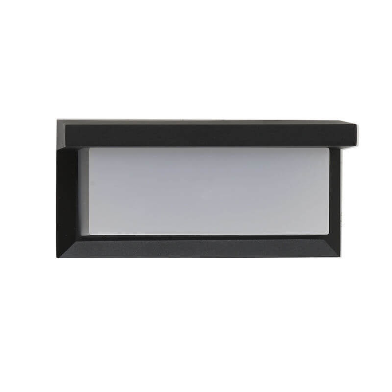 Modern LED Outdoor Wall Light with Motion Sensor – Black Aluminum Sconce 2