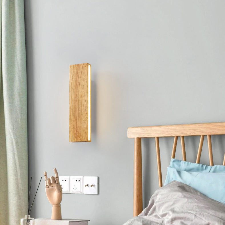 Minimalist Wooden LED Wall Sconce – Energy Efficient Wall Lamp for Modern Spaces 5