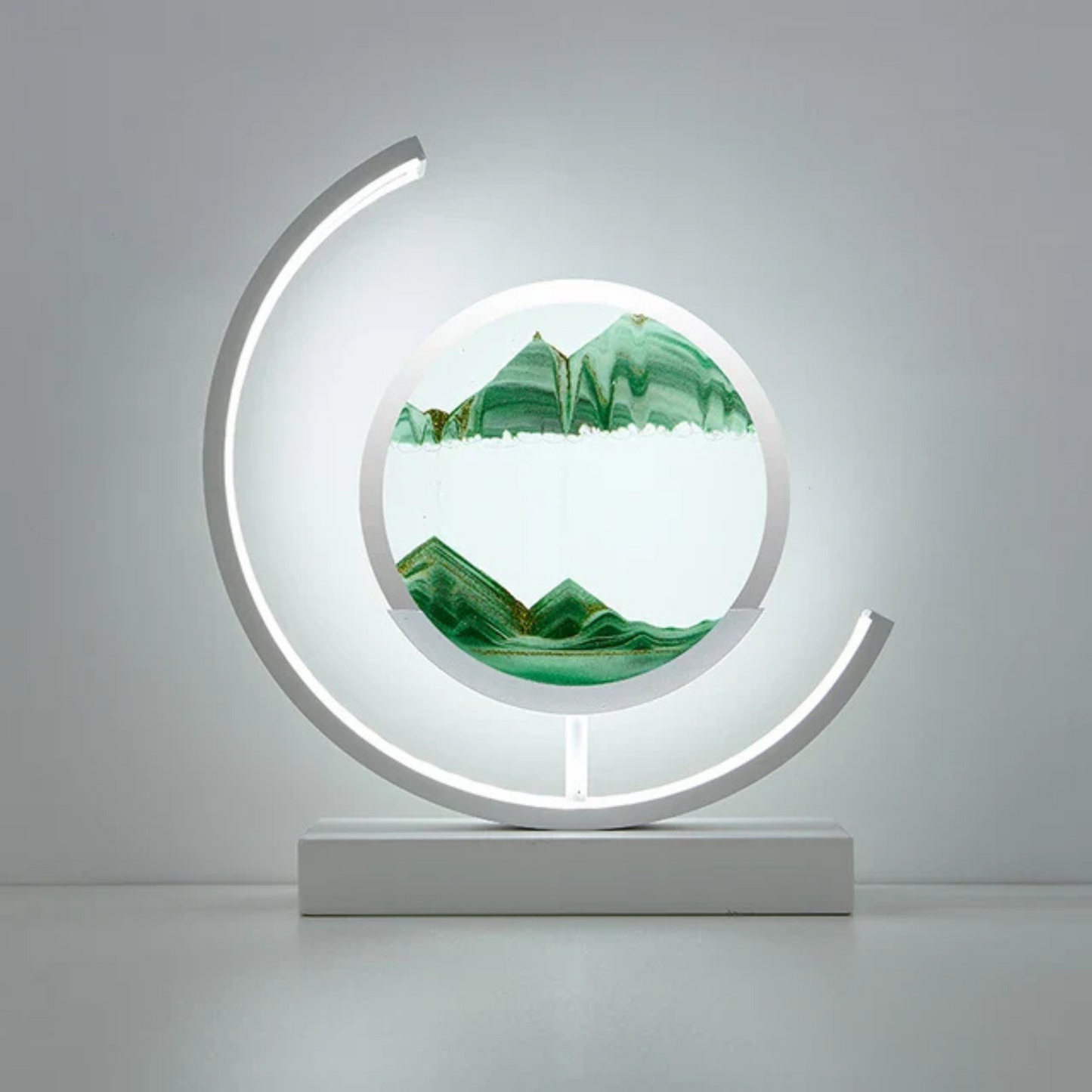 Variant image for Dynamic Sand Art Table Lamp with Soothing LED Light – Modern Home Decor for Bedroom or Desk-3