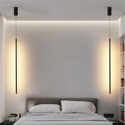 Minimalist LED Pendant Light – Modern Kitchen Pendant Lighting with Aluminum Frame 1