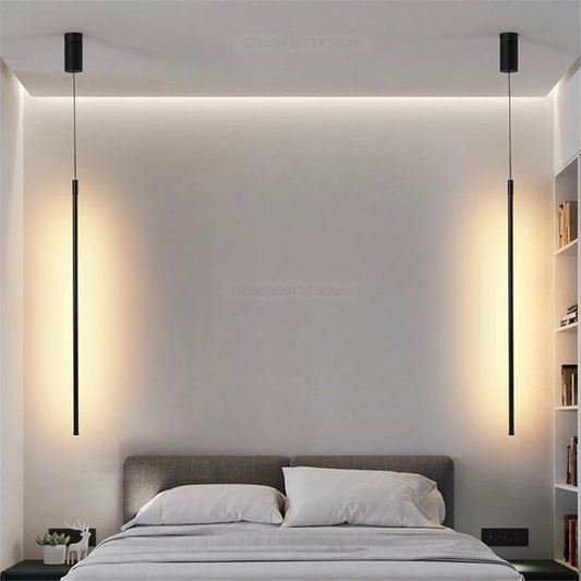 Minimalist LED Pendant Light – Modern Kitchen Pendant Lighting with Aluminum Frame 1