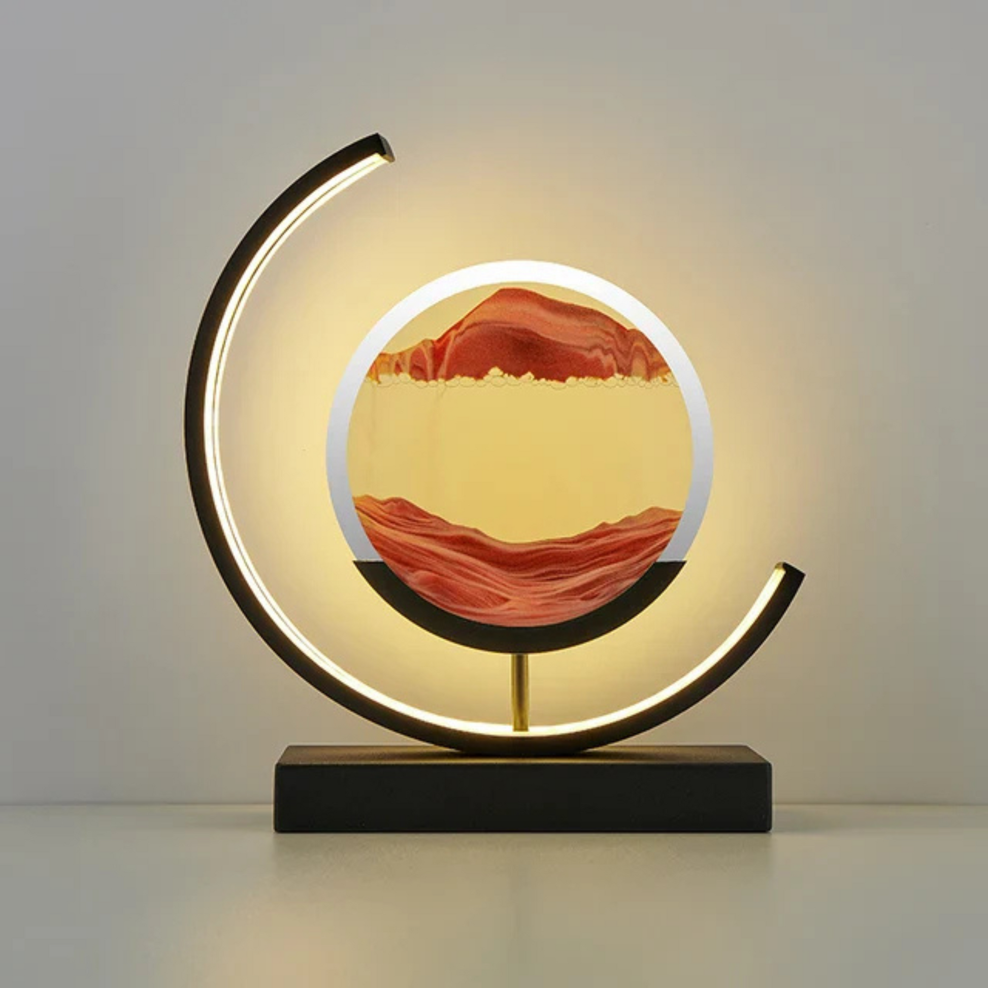 Variant image for Dynamic Sand Art Table Lamp with Soothing LED Light – Modern Home Decor for Bedroom or Desk-5