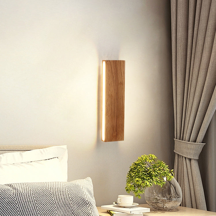 Minimalist Wooden LED Wall Sconce – Energy Efficient Wall Lamp for Modern Spaces 3