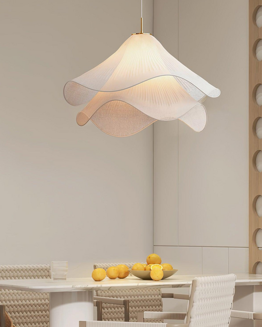 Floral Pendant Lamp – Adjustable Kitchen Pendant Lighting with 5W LED, Warm Light 5