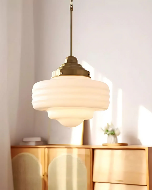 Elegant Glass Pendant Lighting for Kitchen Island – 53 cm Iron Design, Warm 3000K Light 3