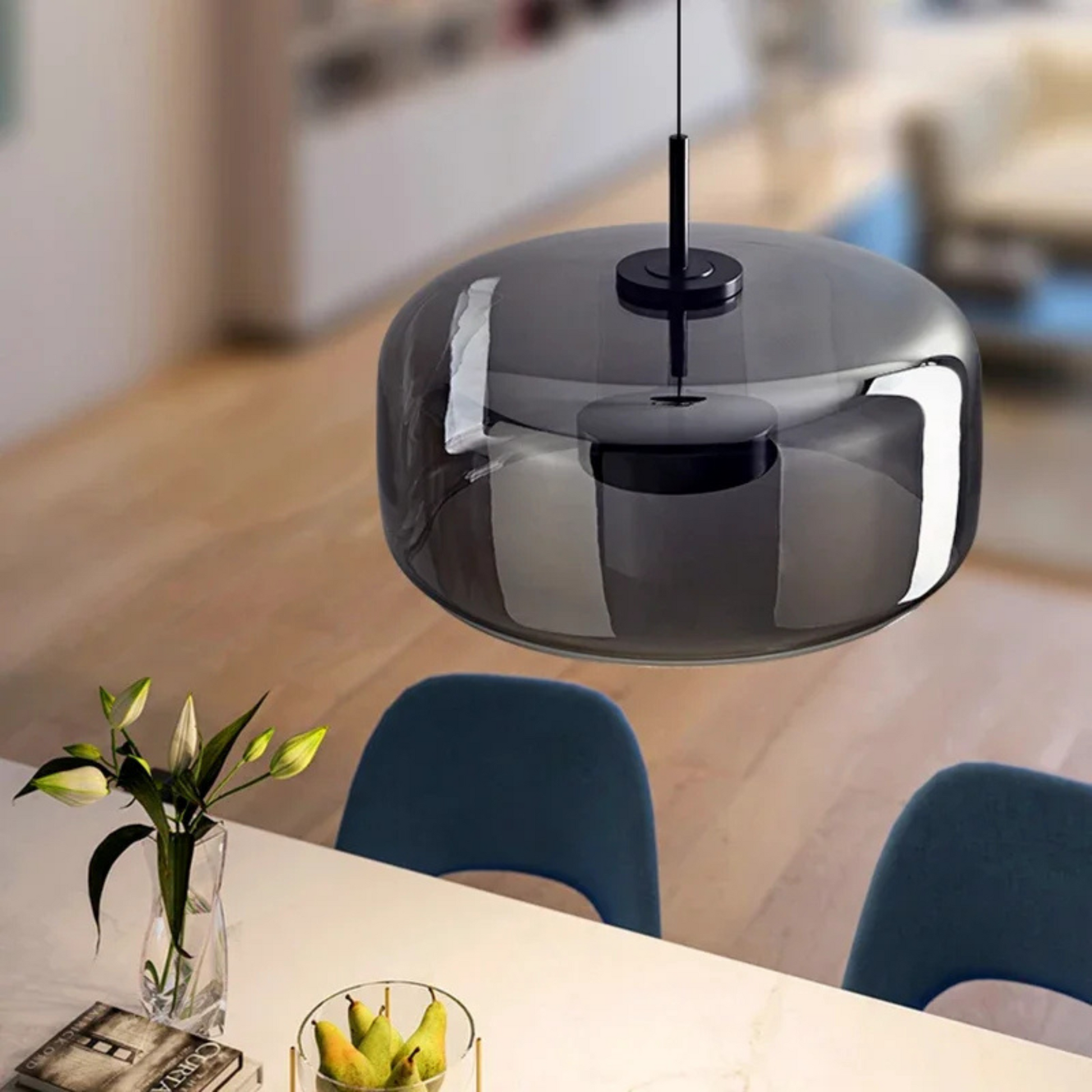 Elegant Glass Pendant Light - Modern Kitchen Pendant Lighting for Island and Dining 5