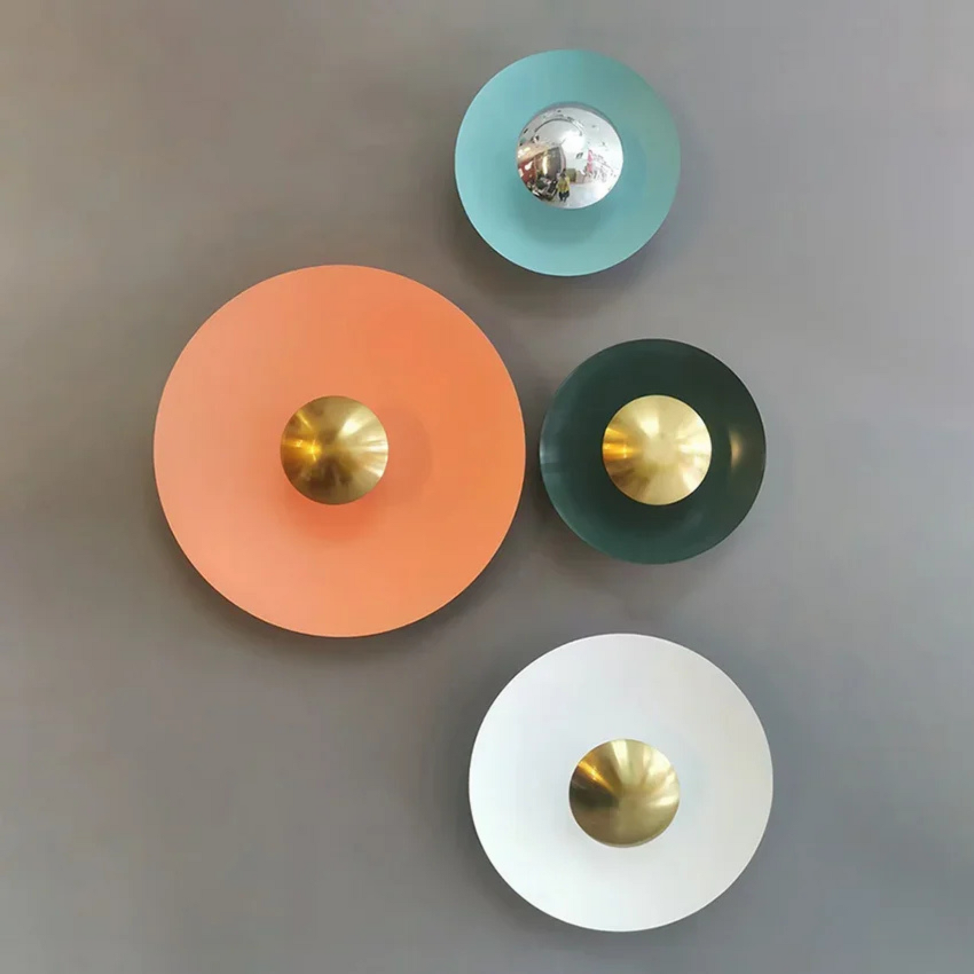 Modern Led LED Nordic Creative Wall Lamp with Wavy Glass Design