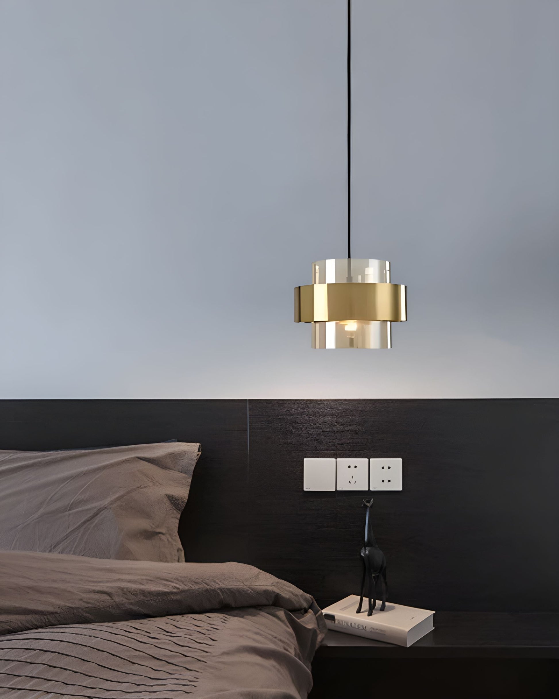 Industrial Glass Pendant Lamp with Adjustable Height for Kitchen and Dining Lighting 5