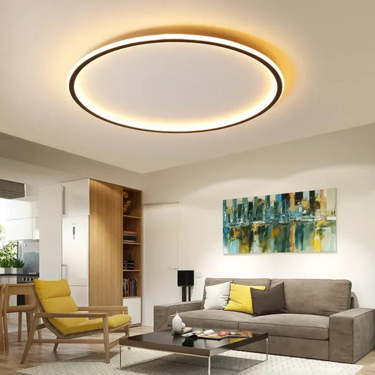 Modern Round LED Flush Mount Ceiling Light – Scandinavian Style, Soft Illumination 5