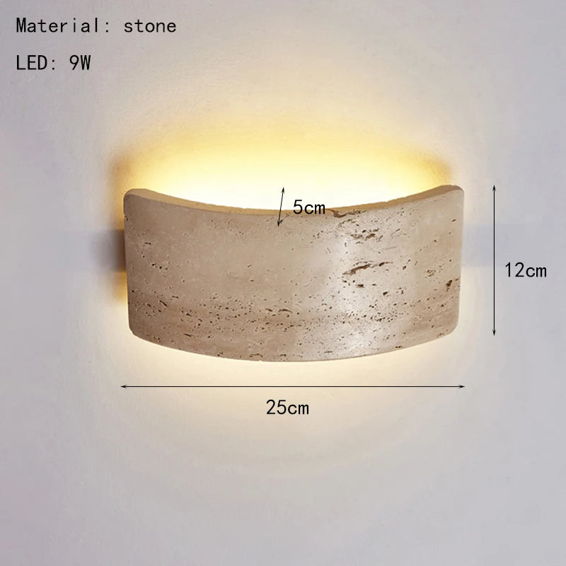 Lumiero | Outdoor Wall Light – Waterproof Travertine Design