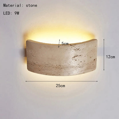 Lumiero | Outdoor Wall Light – Waterproof Travertine Design