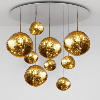 Sculptural Pendant Ceiling Light with Artistic Glass Design for Modern Dining/ Living Rooms 6