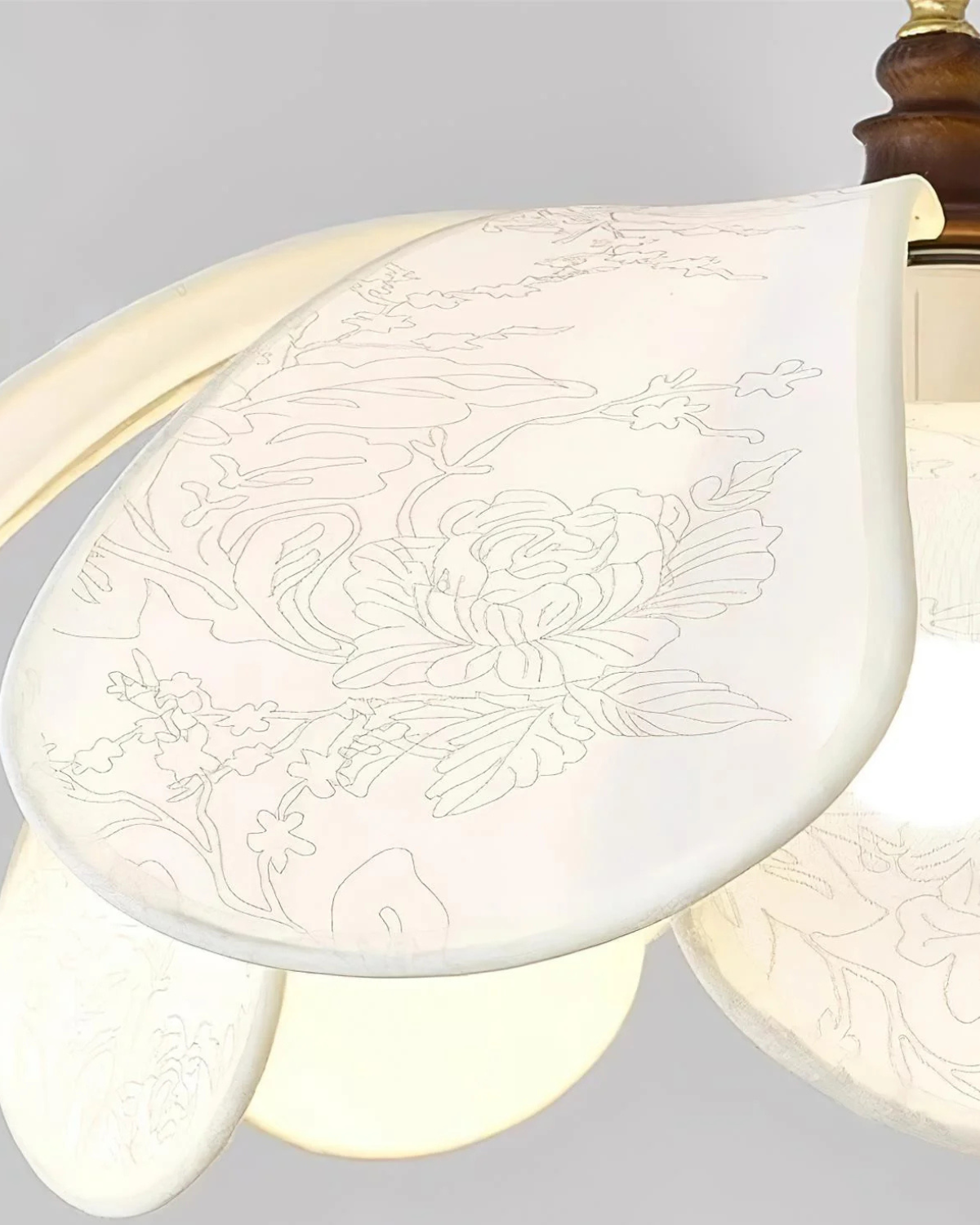 Elegant Floral Flush Mount Ceiling Light – Warm 3000K Glow for Dining or Kitchen 5