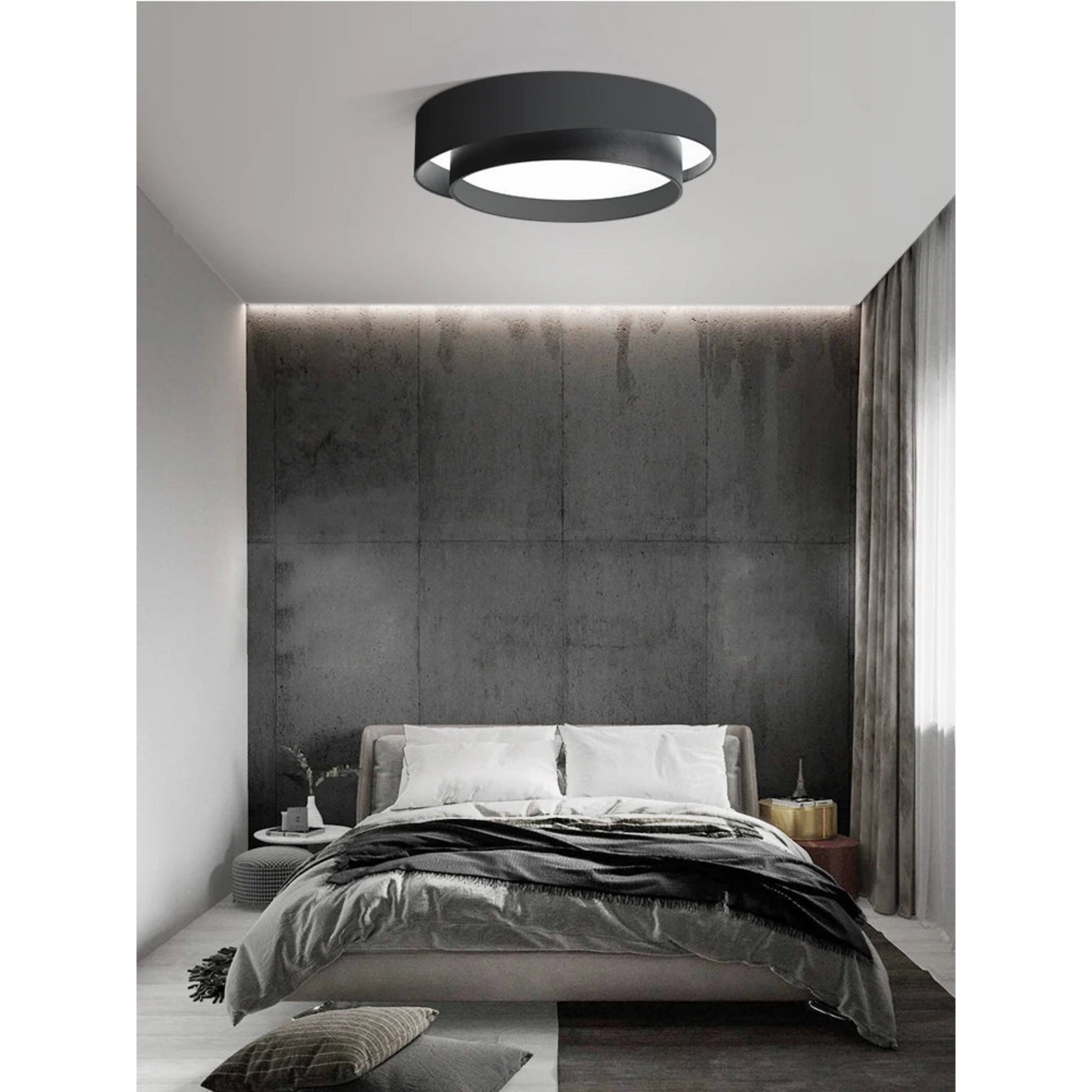 Modern Flush Mount LED Ceiling Light Fixture - Minimalist Design for Contemporary Spaces 4