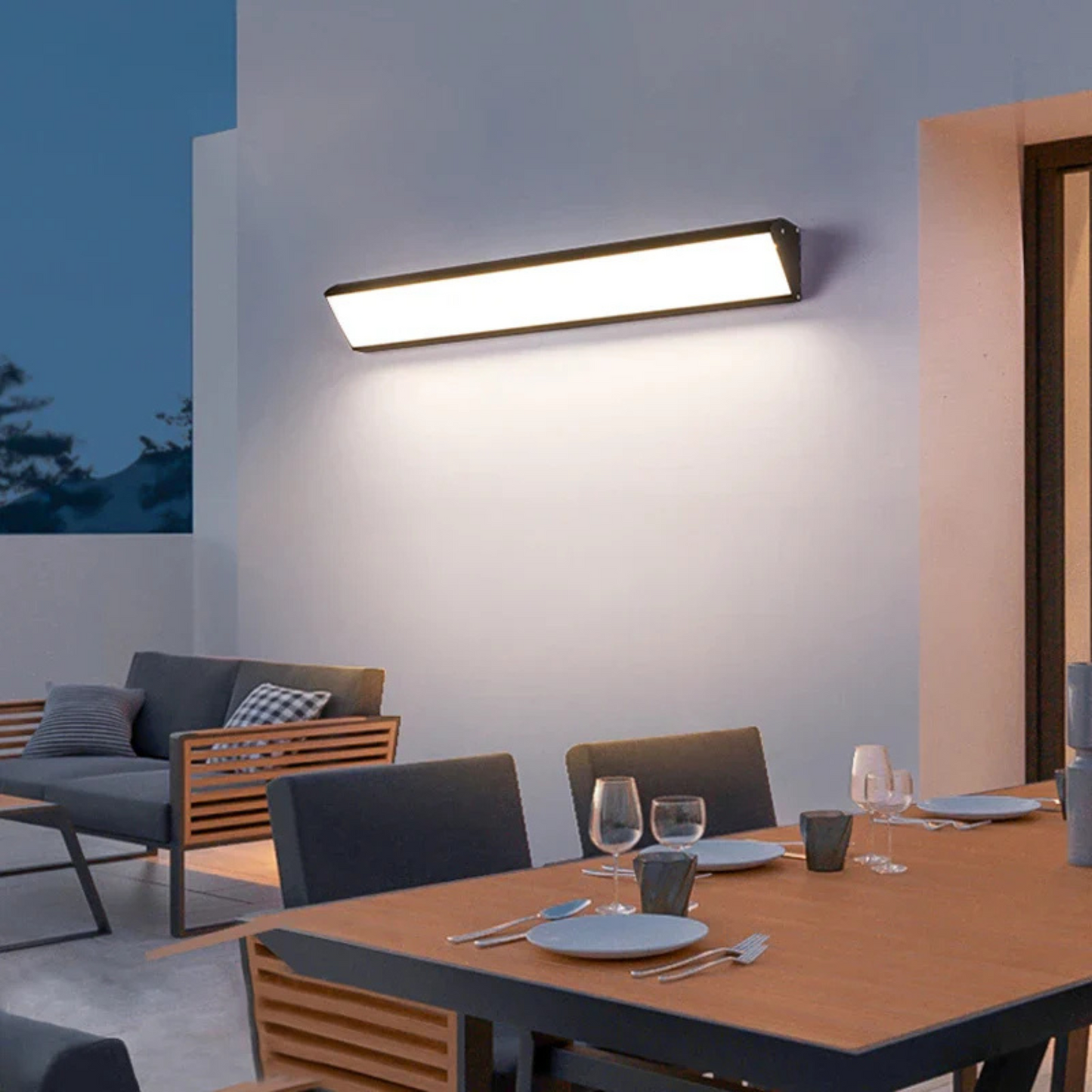 Waterproof Outdoor Wall Light, Modern LED Exterior Sconce for Terraces and Entrances 4