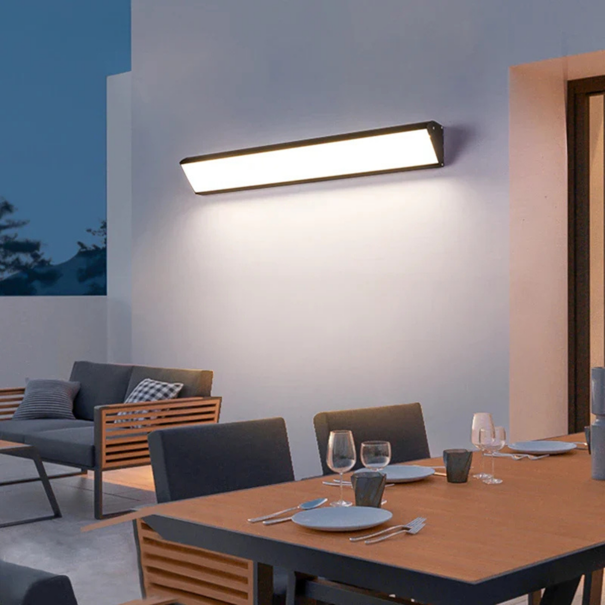 Waterproof Outdoor Wall Light, Modern LED Exterior Sconce for Terraces and Entrances 4