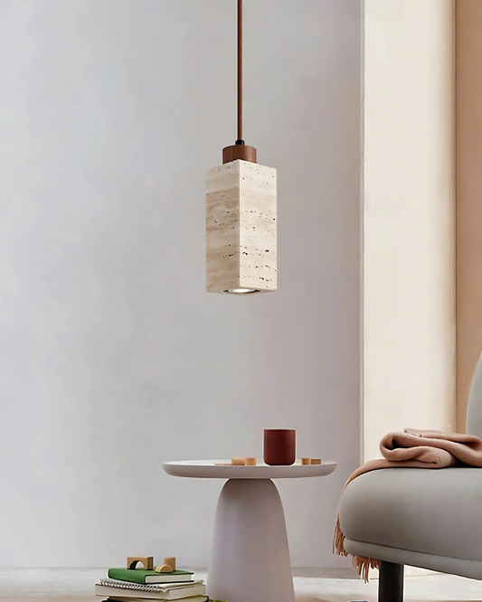 Aurora Travertine Pendant Light – Modern Kitchen Pendant Lighting for Elegant Spaces 2
