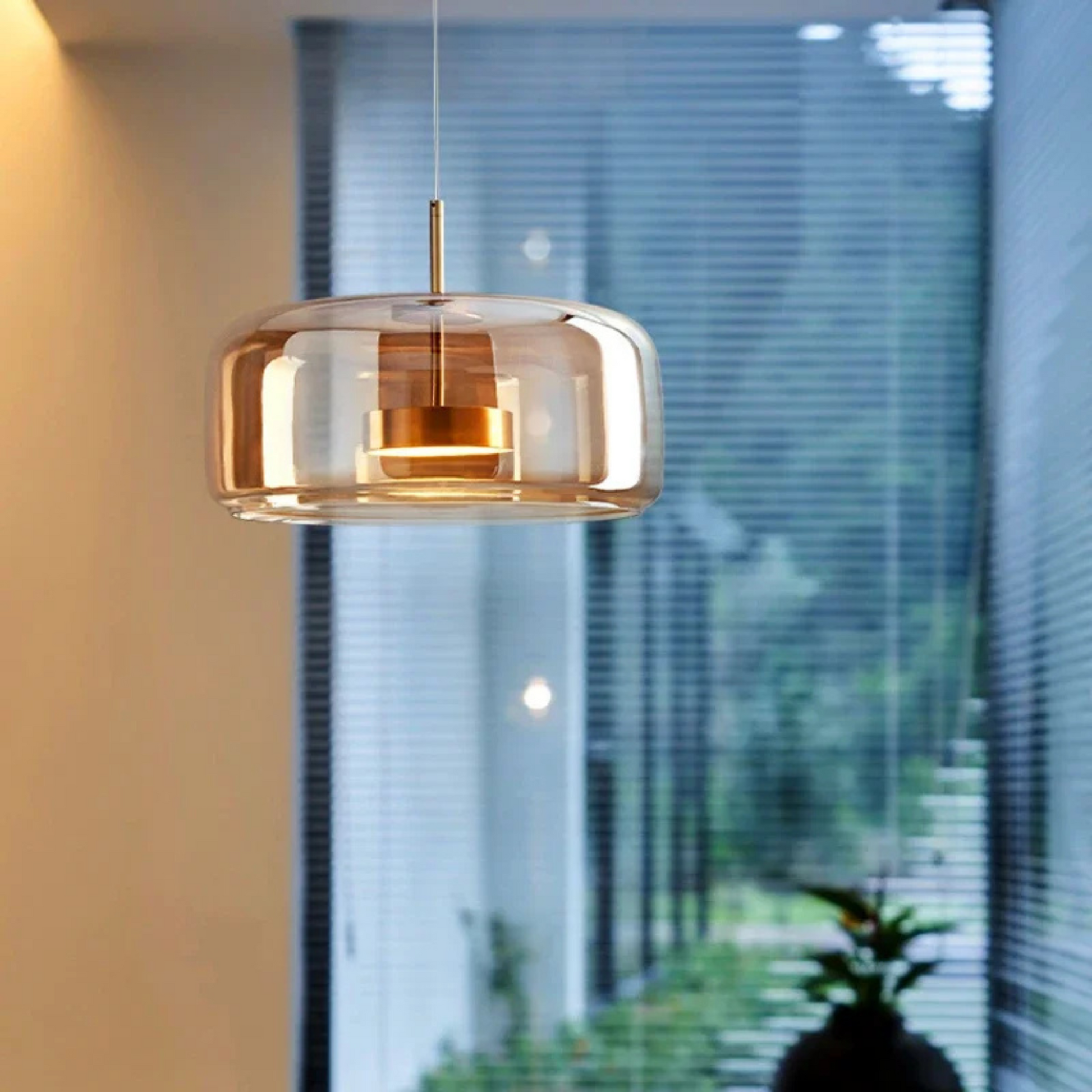 Elegant Glass Pendant Light - Modern Kitchen Pendant Lighting for Island and Dining 3