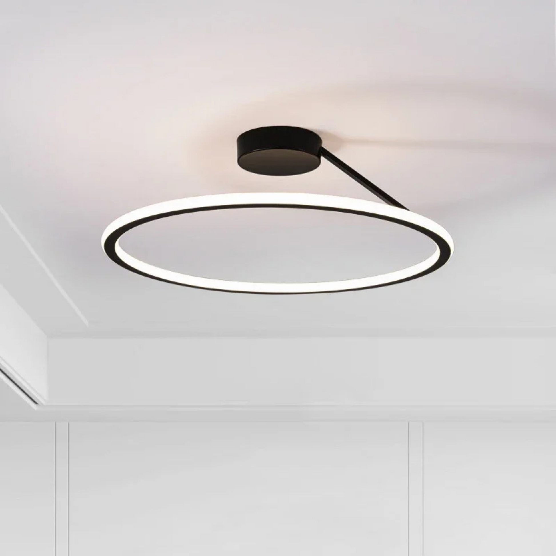 LED Flush Mount Ceiling Light Fixture with Remote Control – Modern Design 40/50/60 CM 1