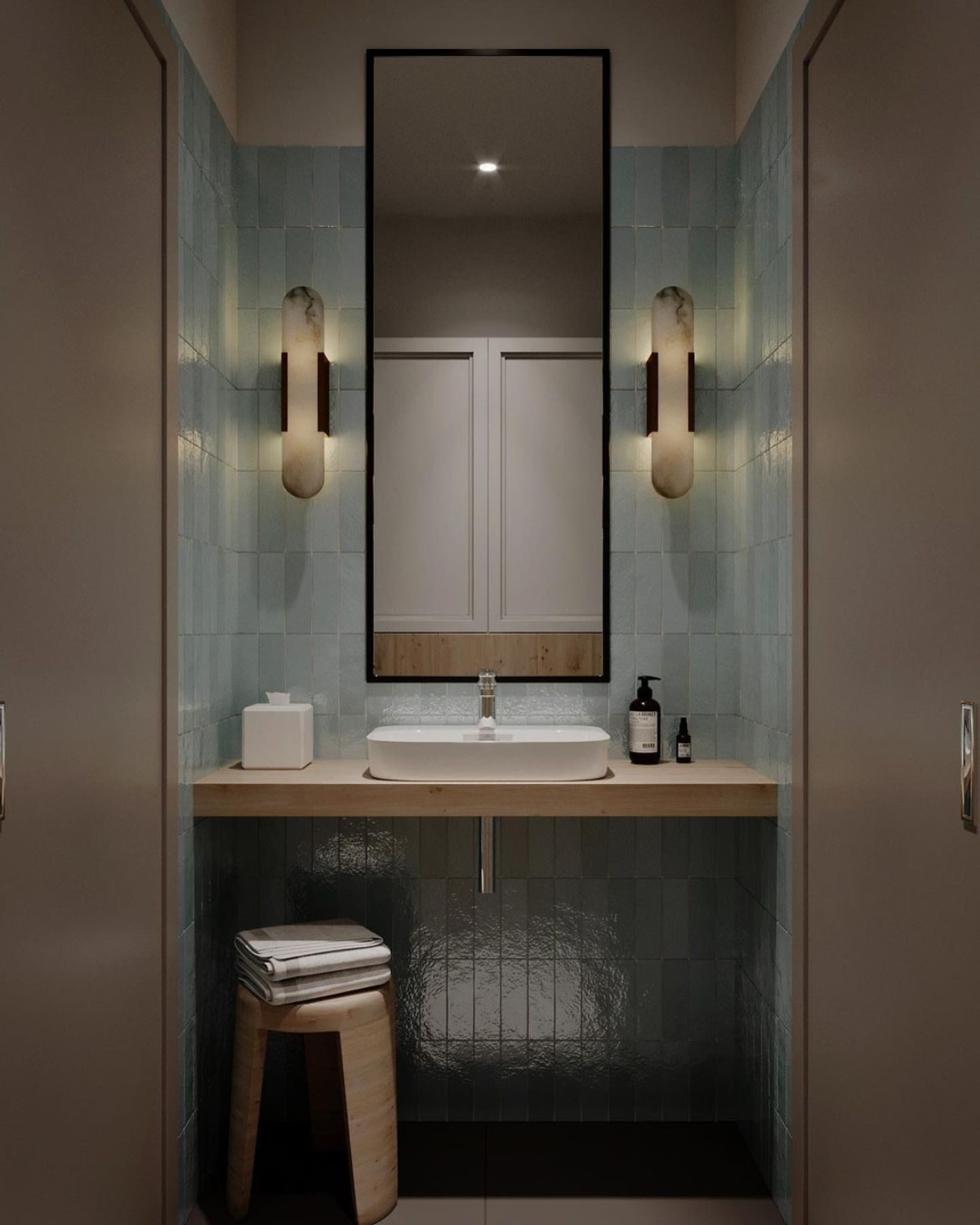 Modern Minimalist Marble Wall Lamp with 3000K Warm Light – Elegant Wall Sconce Lighting 4