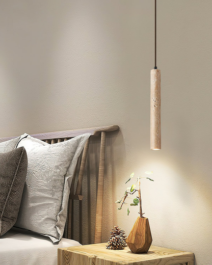 Minimalist Travertine Pendant Lamp – Japandi Pendant Lighting for Elegant Spaces 5
