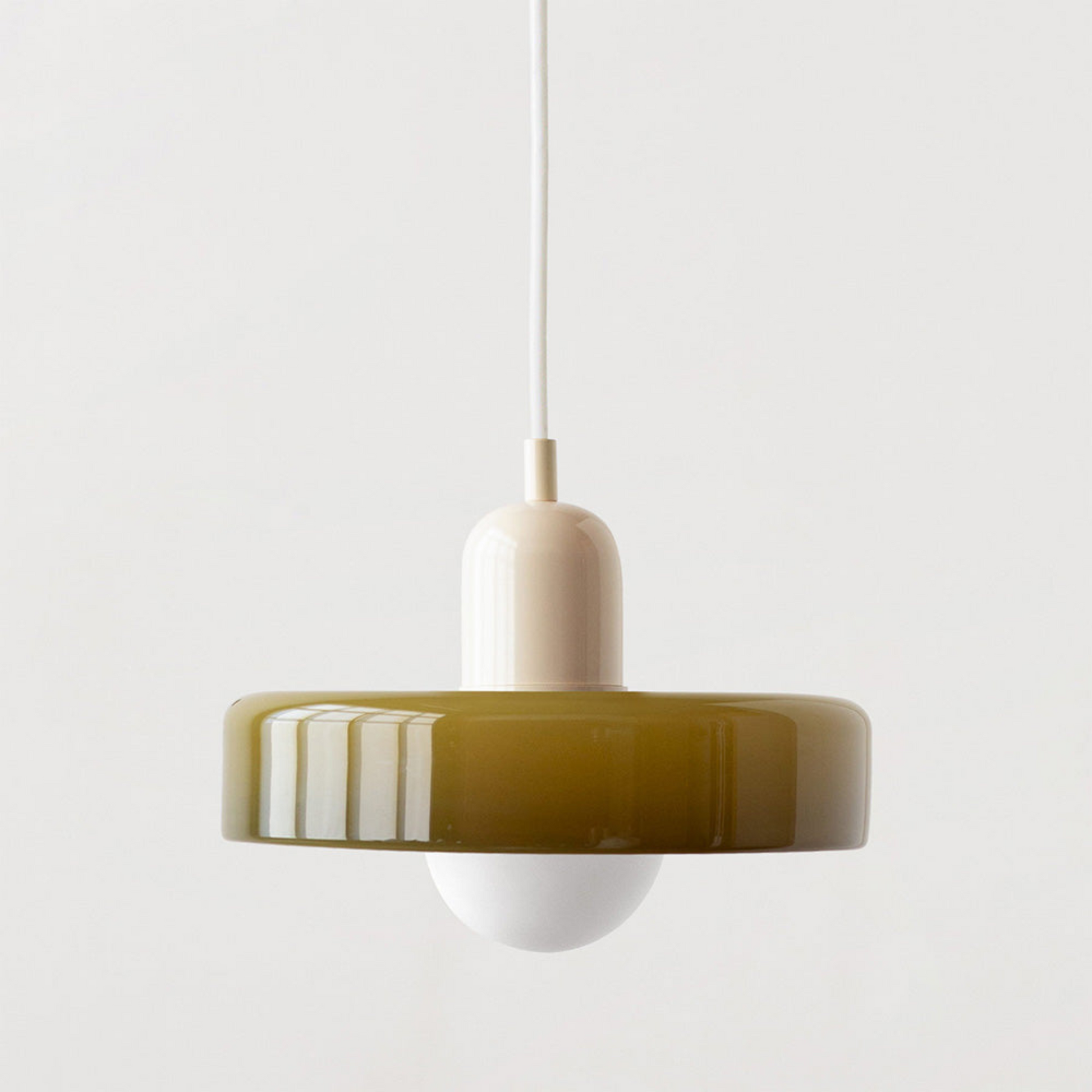 Modern Glass Pendant Ceiling Light with Adjustable Height for Dining Room – Soft Ambient Illumination 4