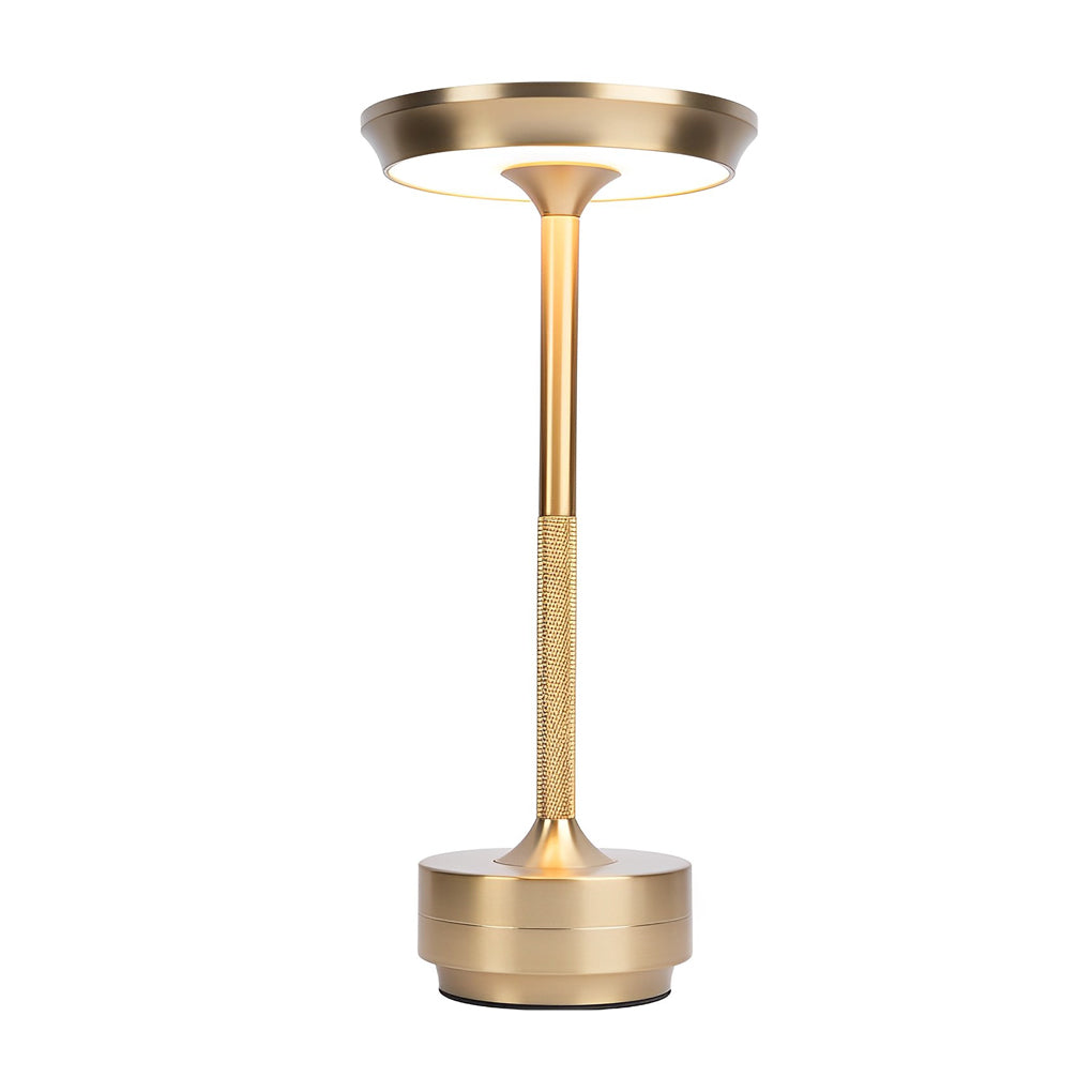 Variant image for Cordless LED Table Lamp with Touch Dimming – Modern UFO Design in Gold, Silver, Black-2