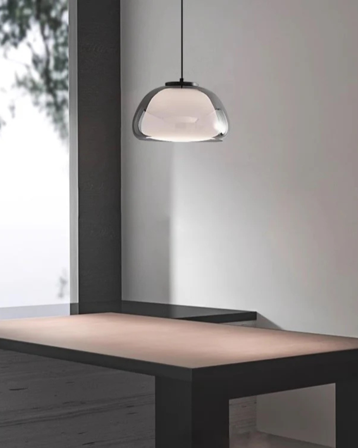 Elegant Glass Pendant Light – Adjustable Color Temperatures, 14cm Dome Design for Kitchen and Dining 5