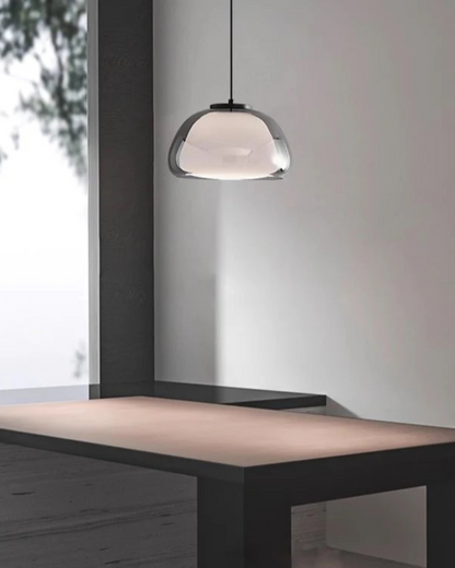 Elegant Glass Pendant Light – Adjustable Color Temperatures, 14cm Dome Design for Kitchen and Dining 5