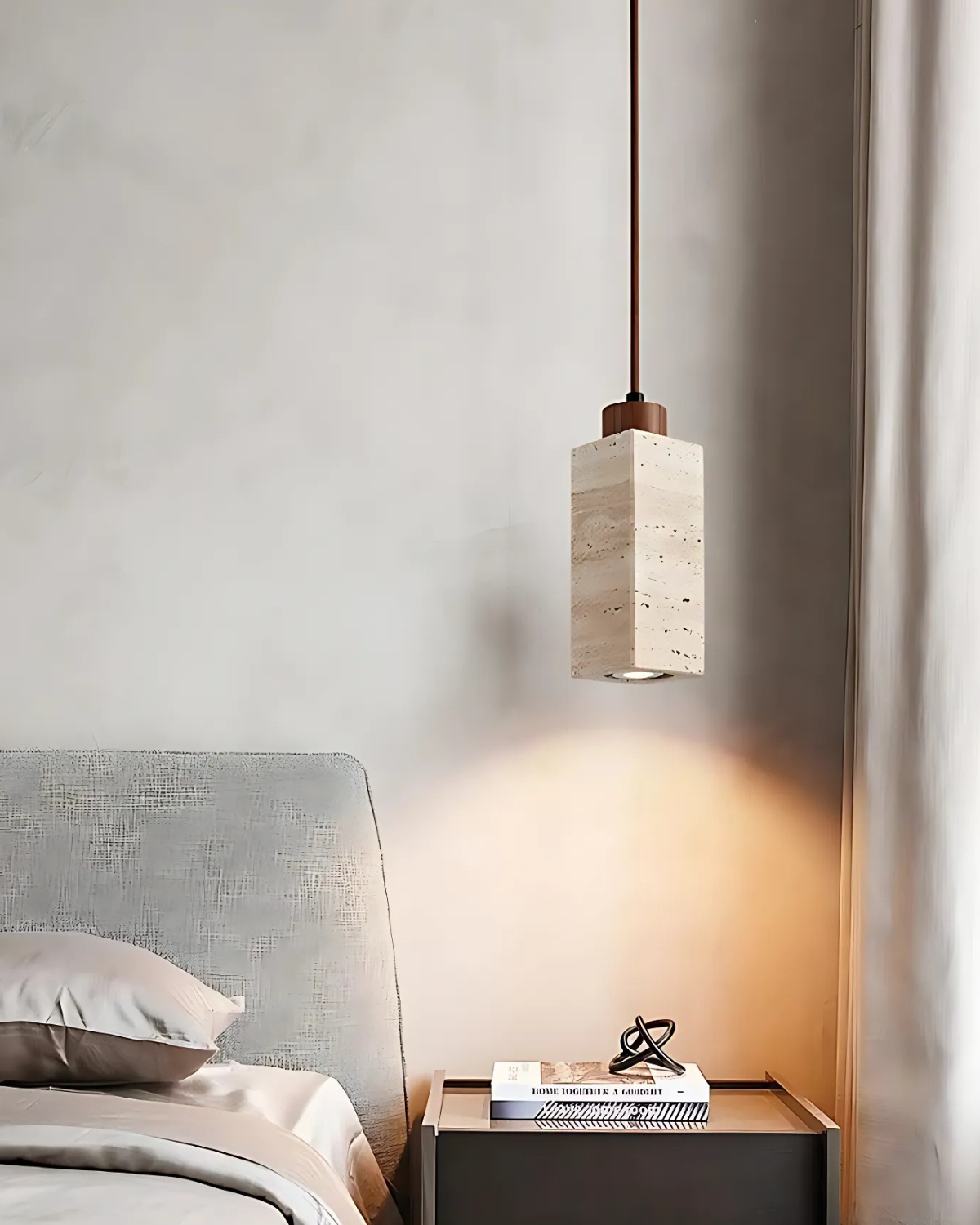 Aurora Travertine Pendant Light – Modern Kitchen Pendant Lighting for Elegant Spaces 3