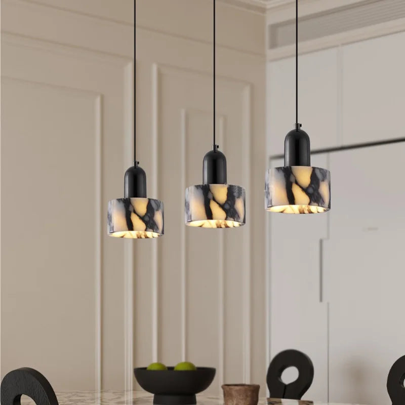 Marbello | Elegant  Pendant Lighting – Marble Shade