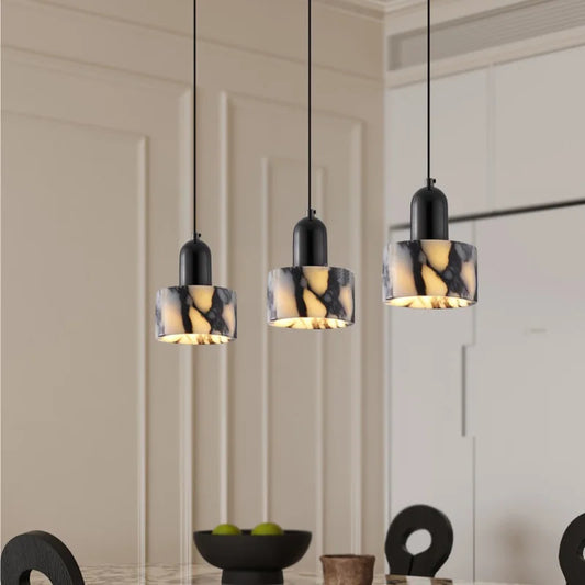 Marbello | Elegant  Pendant Lighting – Marble Shade
