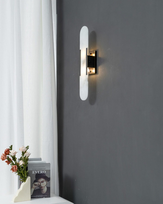 Modern Minimalist Marble Wall Lamp with 3000K Warm Light – Elegant Wall Sconce Lighting 5