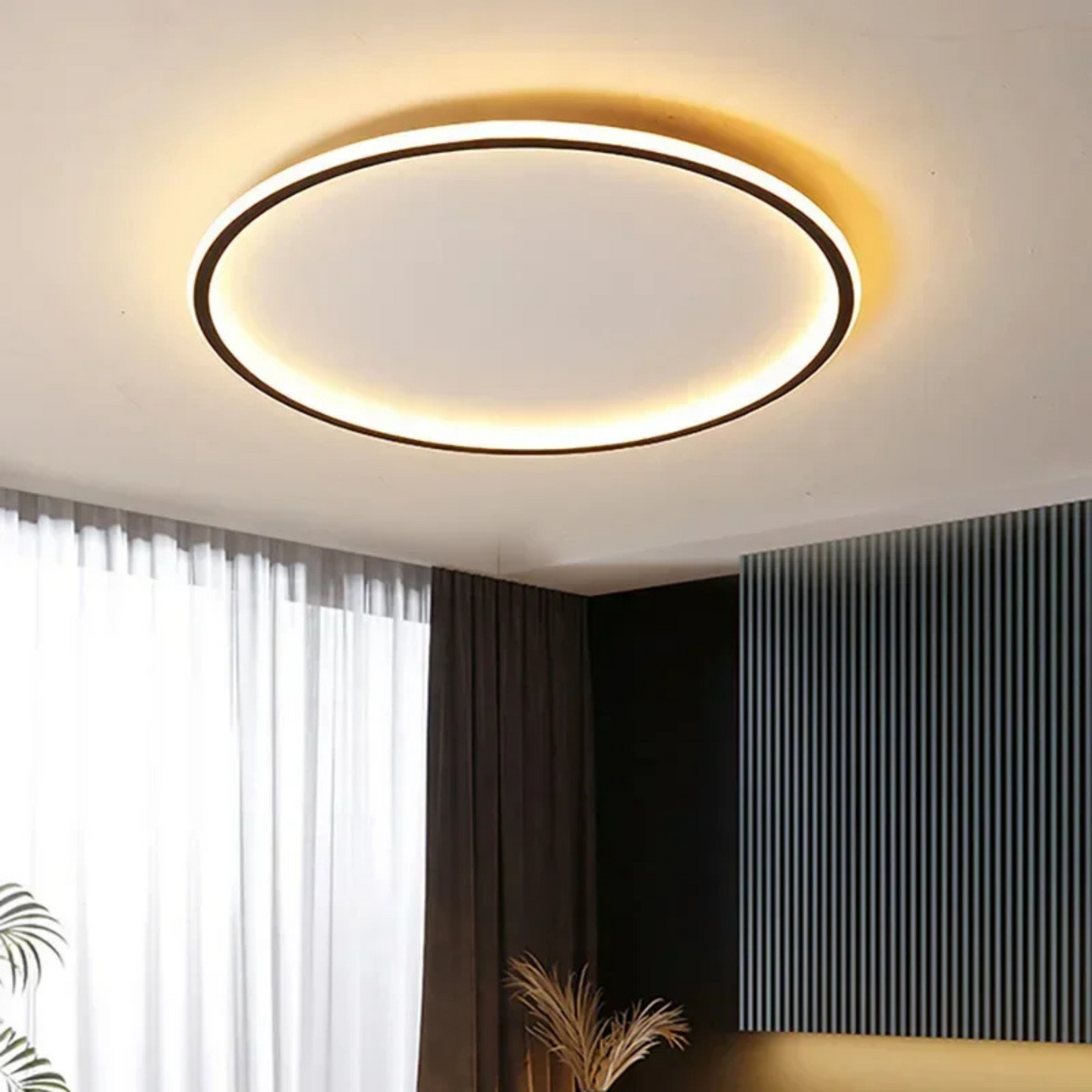 Modern Round LED Flush Mount Ceiling Light – Scandinavian Style, Soft Illumination 2