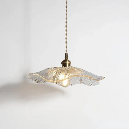 Modern Glass Flower Pendant Light for Kitchen Island – 30 cm Decorative Hanging Light 6