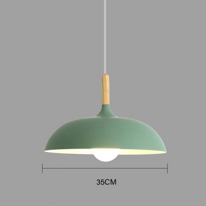 Modern LED Pendant Ceiling Light with Adjustable Cord – Iron and Oak Design 3