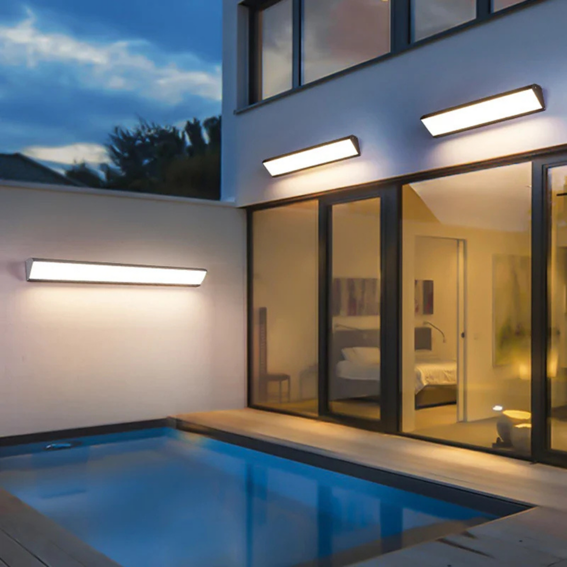 Waterproof Outdoor Wall Light, Modern LED Exterior Sconce for Terraces and Entrances 2