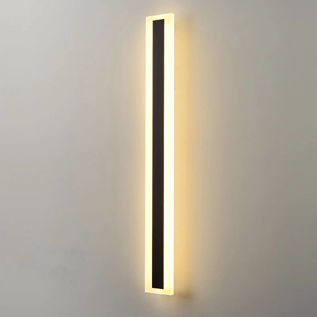 Modern Black Outdoor Wall Light – Waterproof LED Fixture for Garden and Balcony